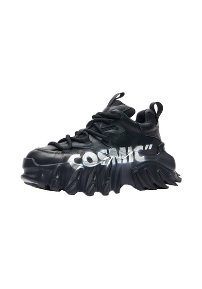 COSMIC Graphic Sculpted-Sole Platform Shoes