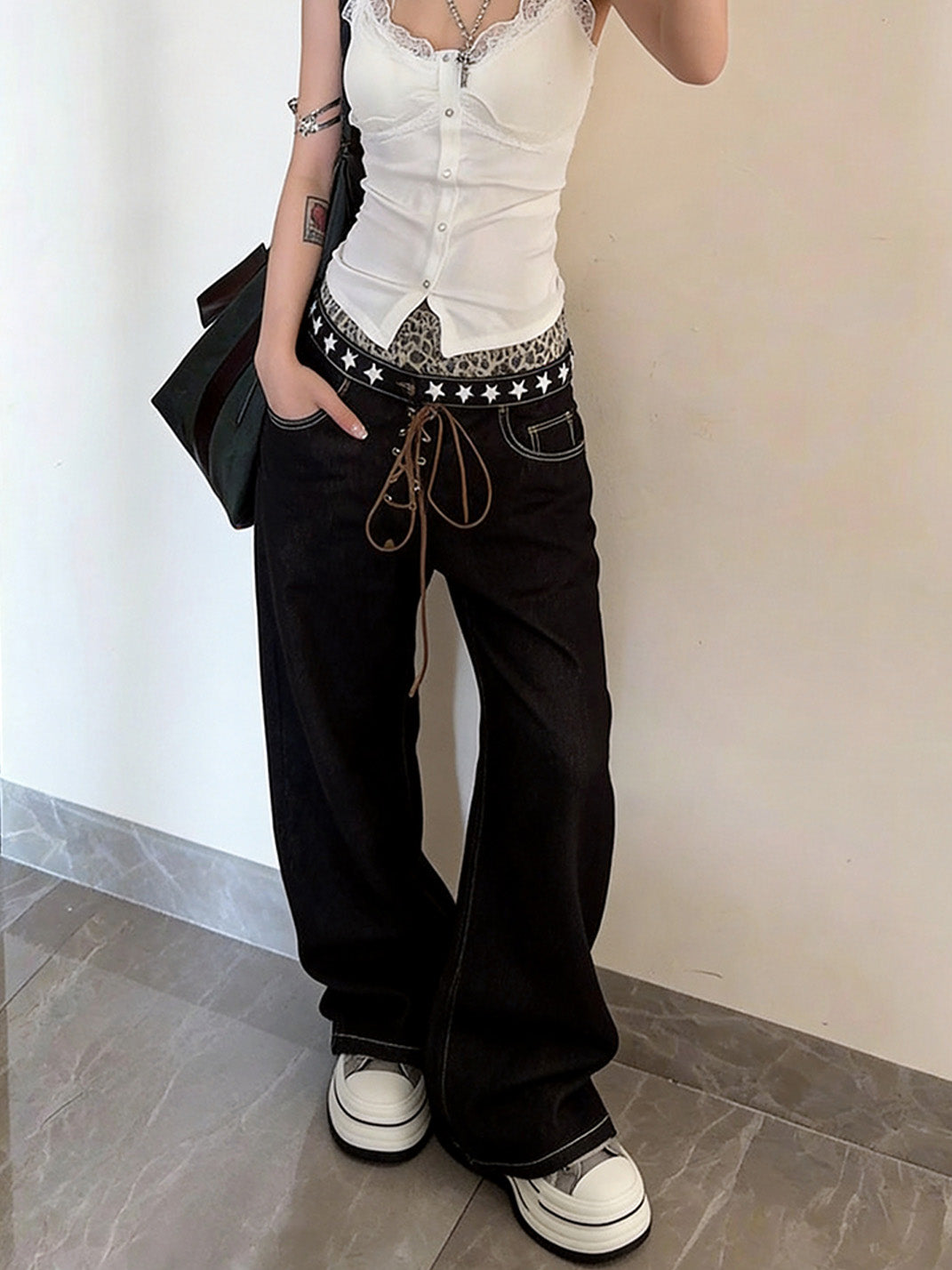 Gray Frayed-Canvas 7 cm Platform Sneakers