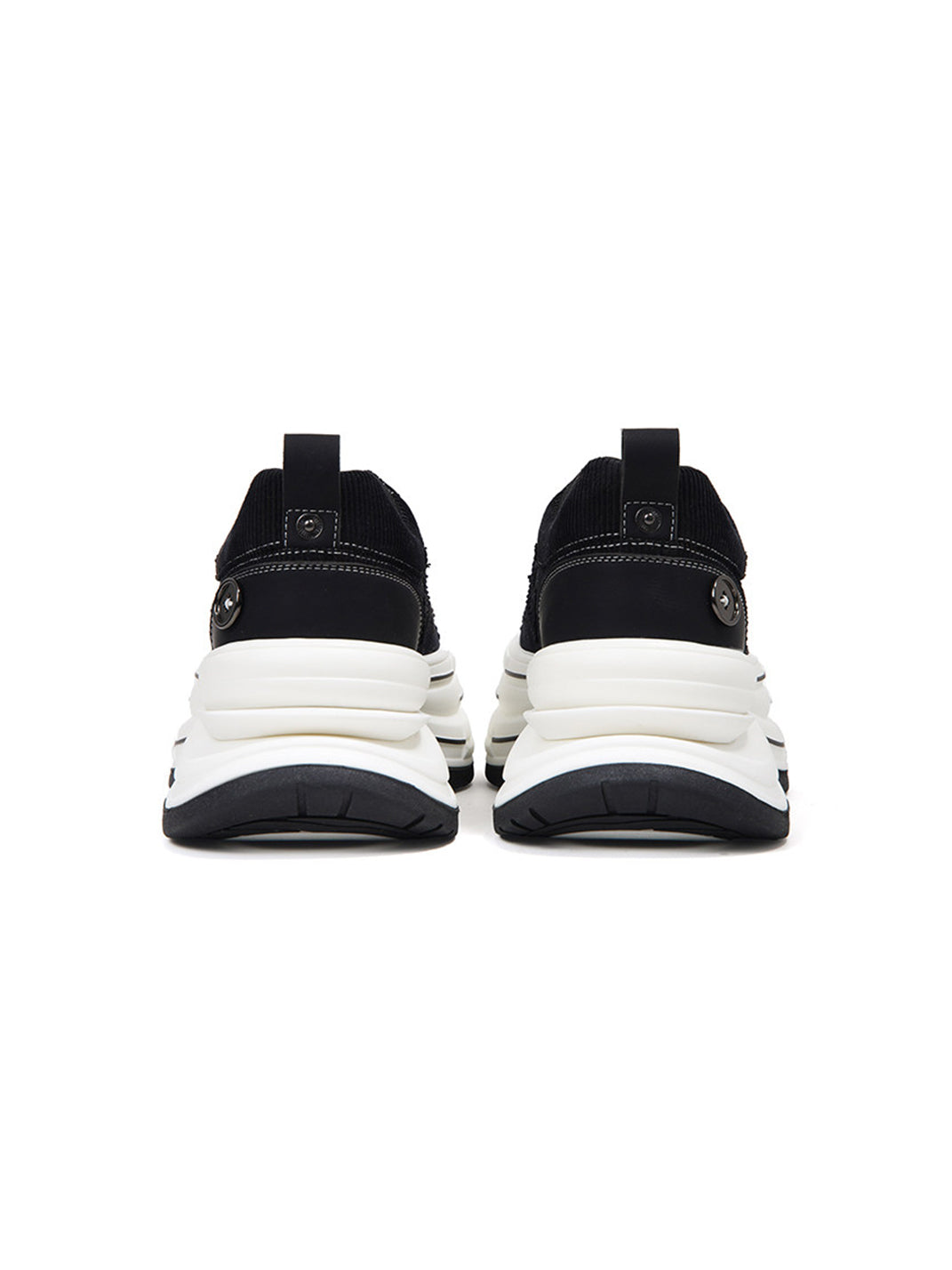 Black 7 cm Layered-Platform Canvas Sneakers
