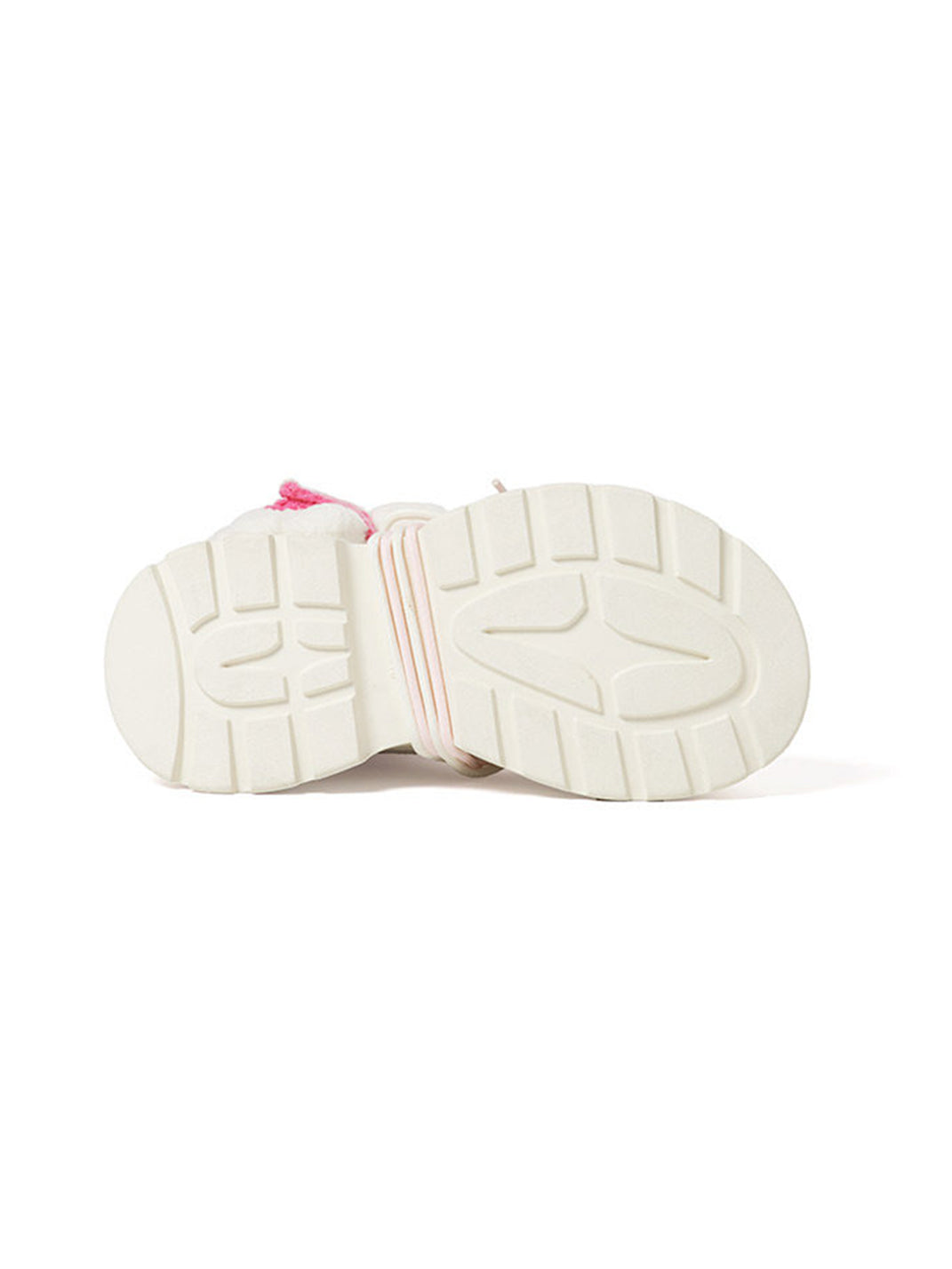 White Teddy-Lined Chunky Winter Boots