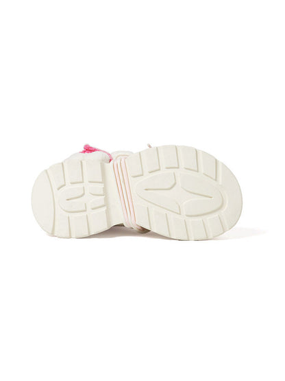 White Teddy-Lined Chunky Winter Boots