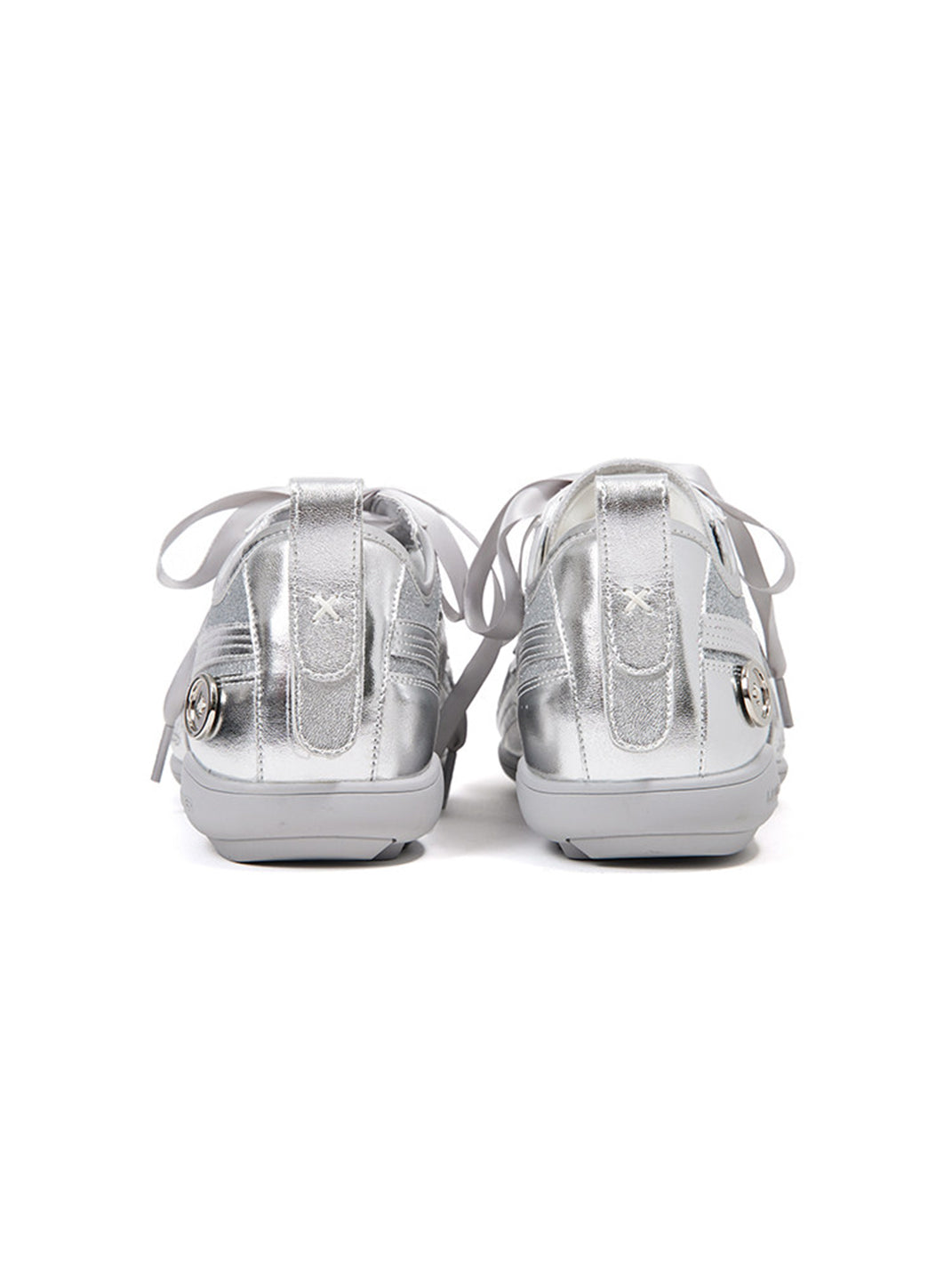 Silver Sculpted-Panel Athletic Trainers