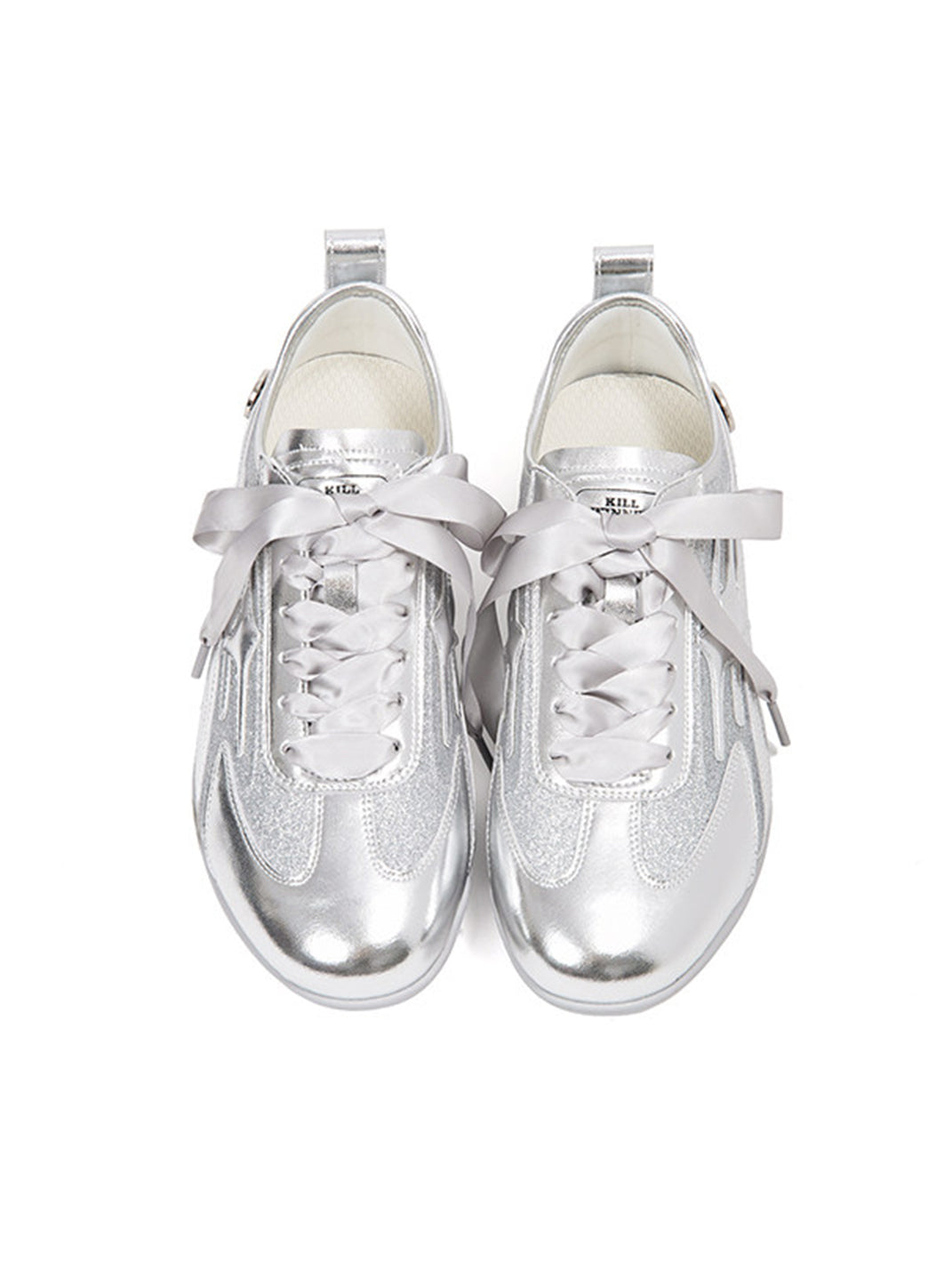 Silver Sculpted-Panel Athletic Trainers