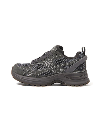 Layered Mesh Dark Gray Runner Sneakers
