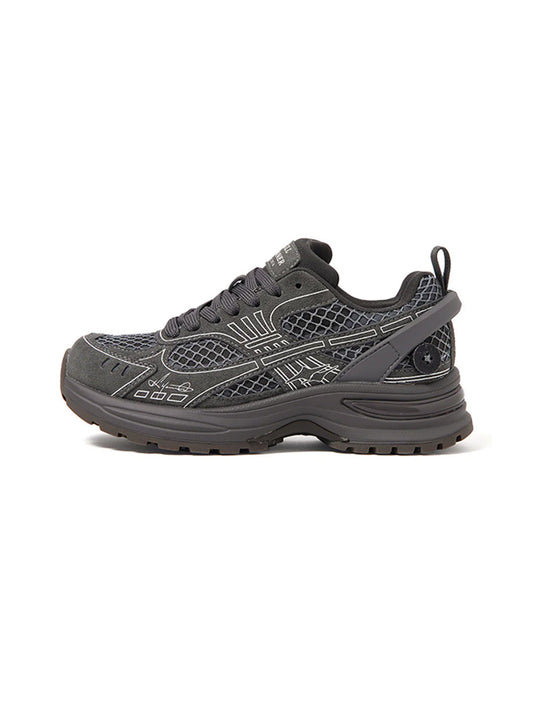 Layered Mesh Dark Gray Runner Sneakers
