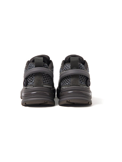 Layered Mesh Dark Gray Runner Sneakers