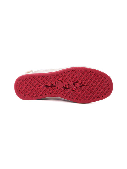 Red-Accent Retro Training Sneakers