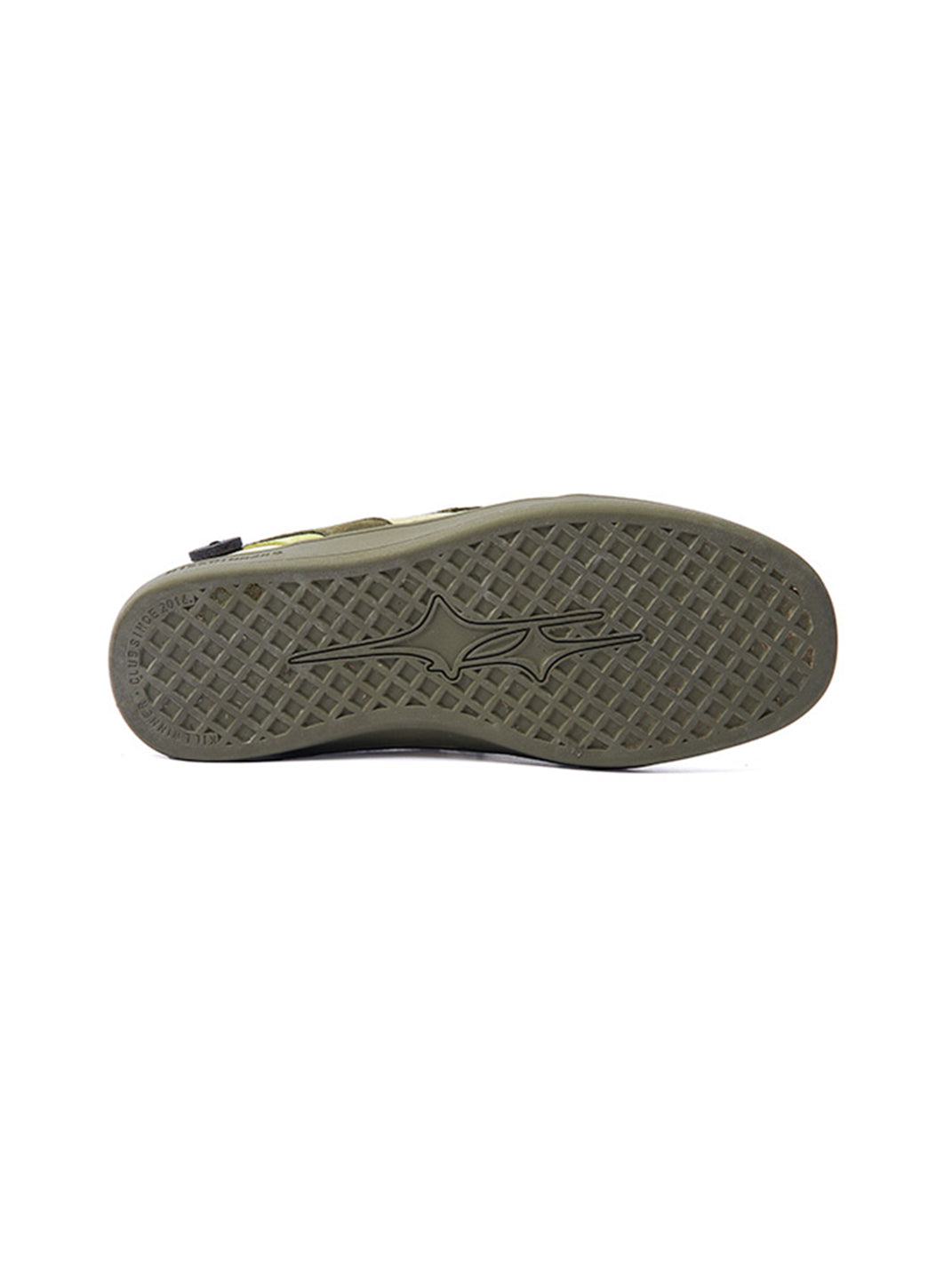 Olive Flame-Panel Low-Profile Trainers