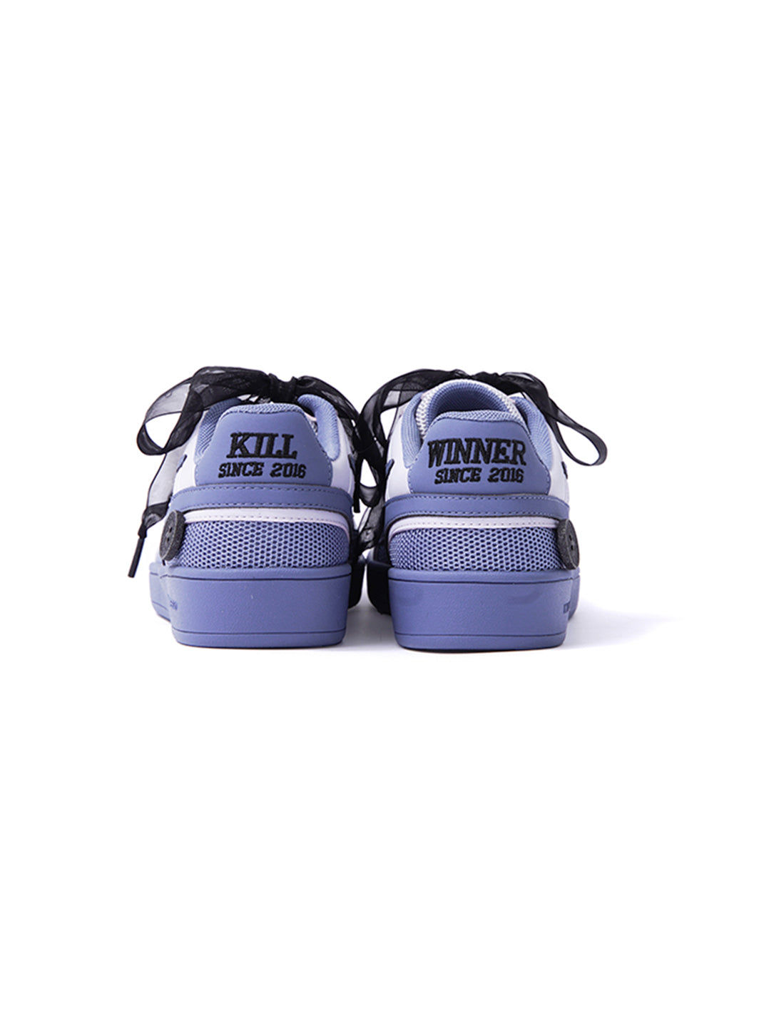 Wisteria Bow-Lace Retro Court Sneakers