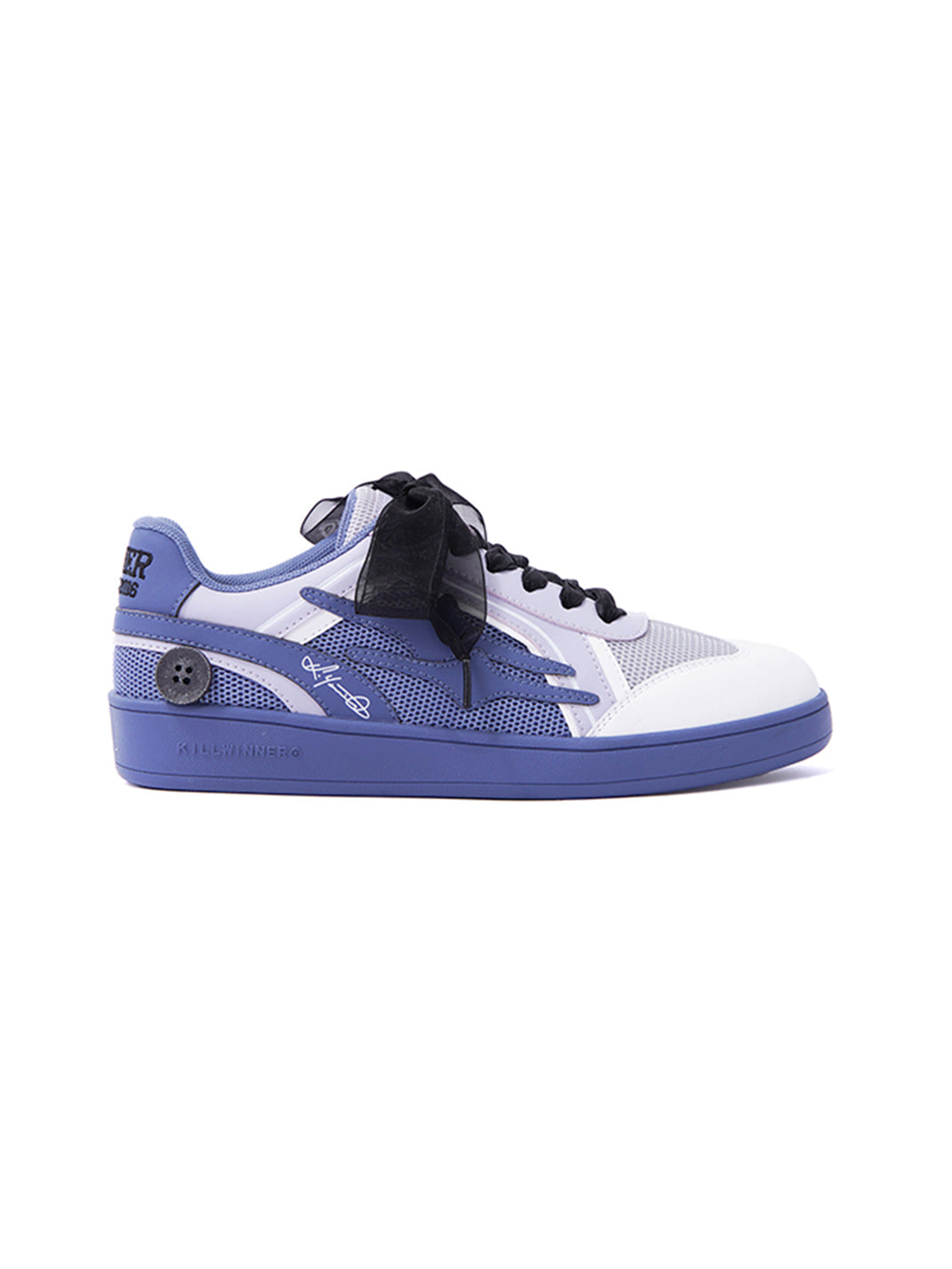 Wisteria Bow-Lace Retro Court Sneakers