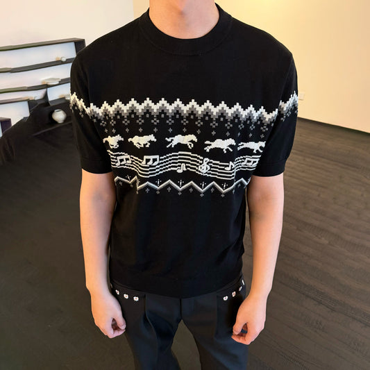 KREATE Horse Jacquard Knit Tee