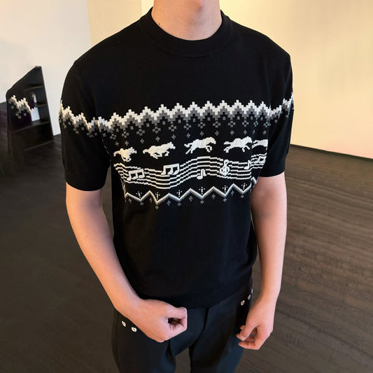 KREATE Horse Jacquard Knit Tee