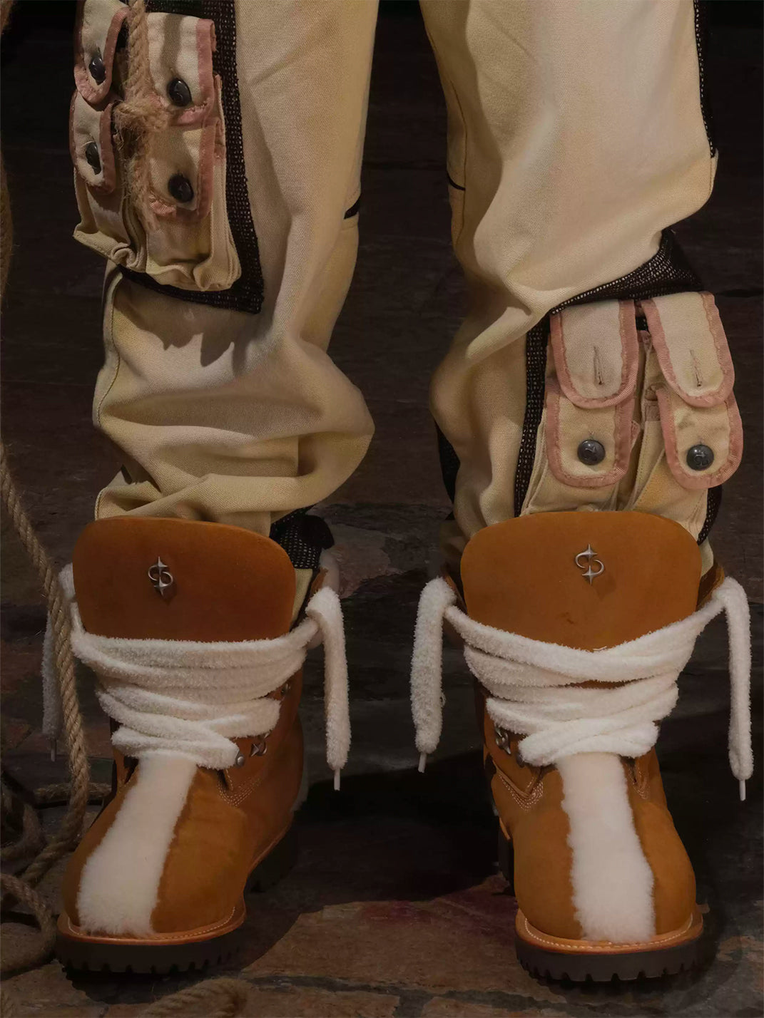 Mohawk Shearling-Lined Work Boots