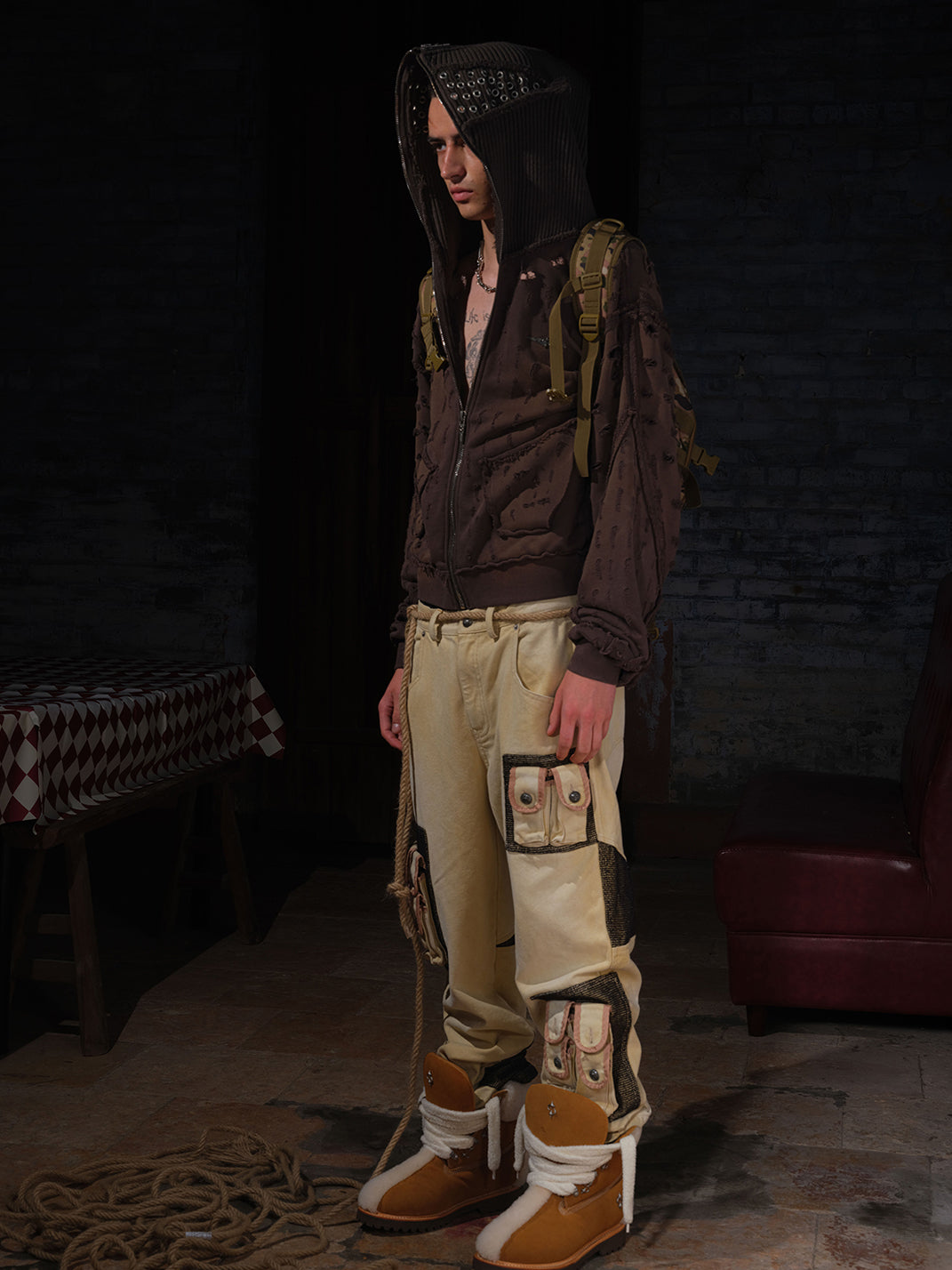 Mohawk Shearling-Lined Work Boots