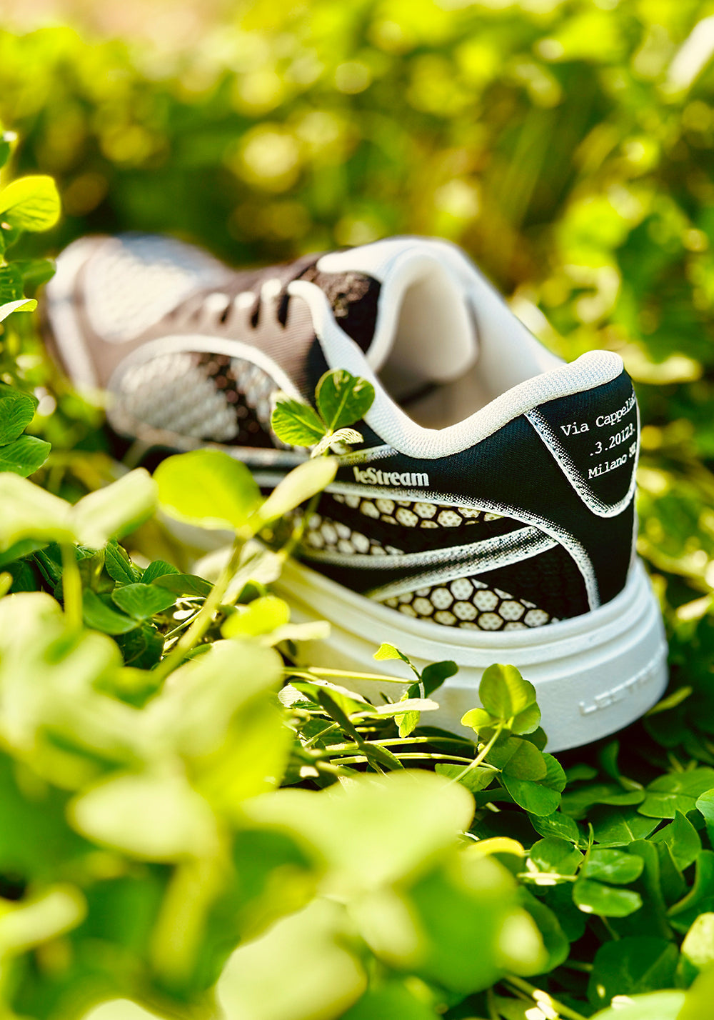 Black Mesh-Panel Platform Derby Sneakers