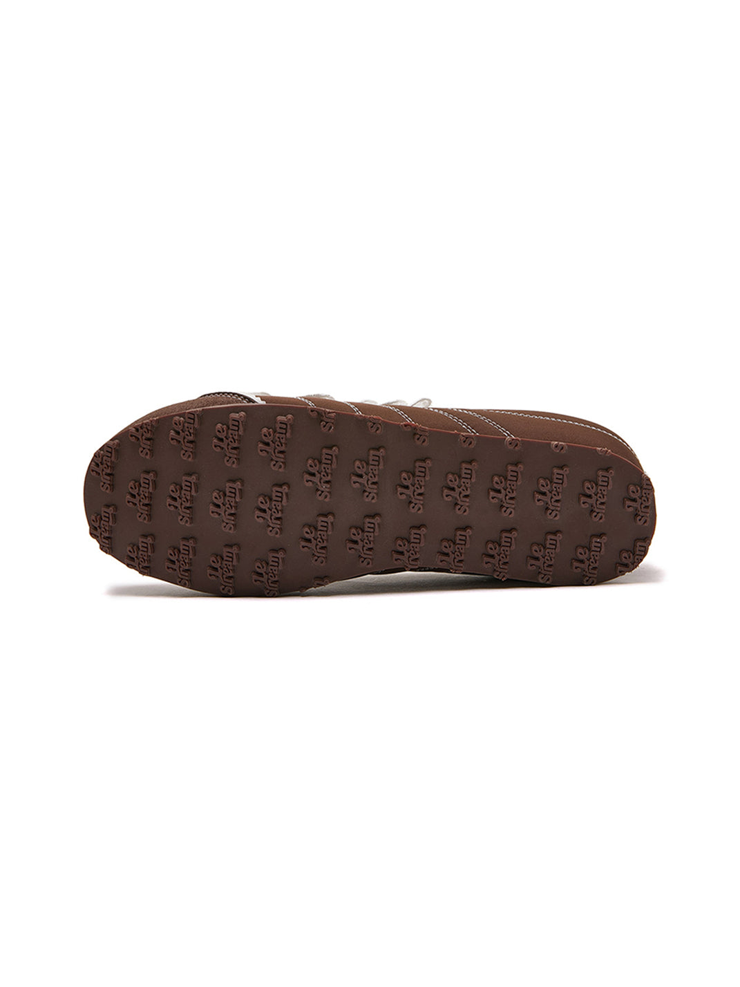 Brown Quilted Low-Profile Trainer Sneakers