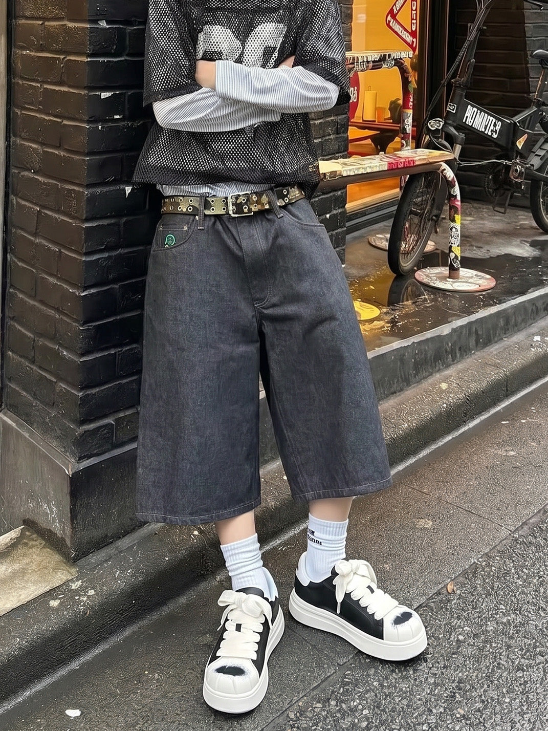 Shell-Toe Platform Derby Sneakers