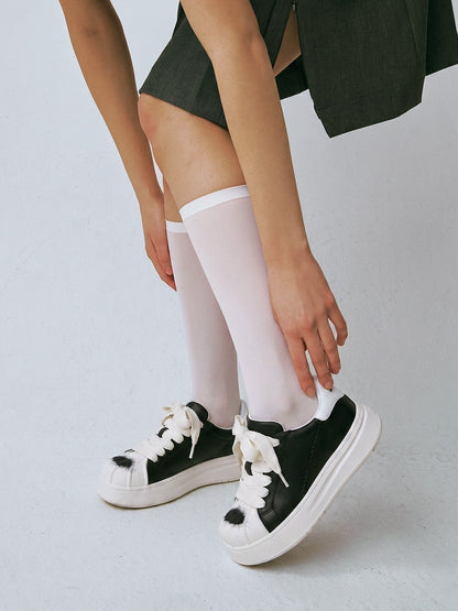 Shell-Toe Platform Derby Sneakers