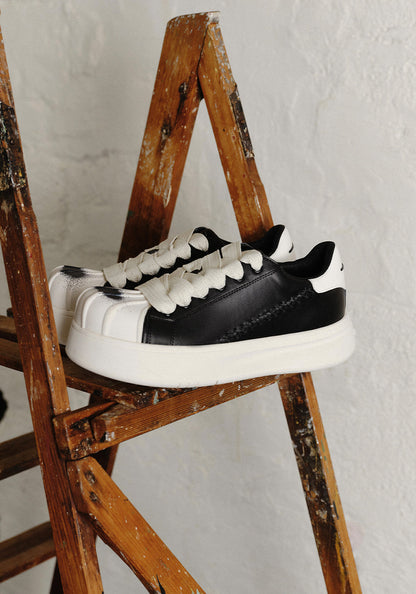 Shell-Toe Platform Derby Sneakers