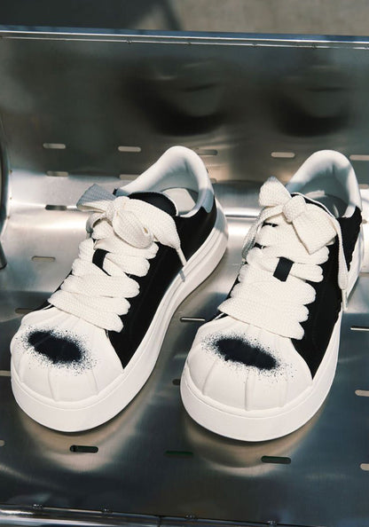 Shell-Toe Platform Derby Sneakers