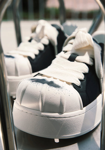 Shell-Toe Platform Derby Sneakers