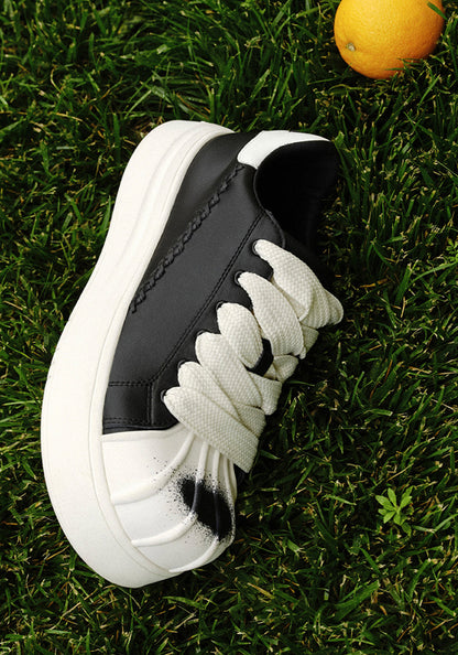 Shell-Toe Platform Derby Sneakers