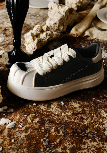 Shell-Toe Platform Derby Sneakers