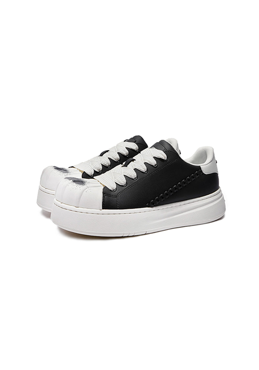 Shell-Toe Platform Derby Sneakers