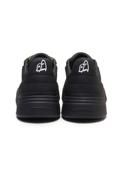 Spray-Finish Leather Platform Derby Shoes