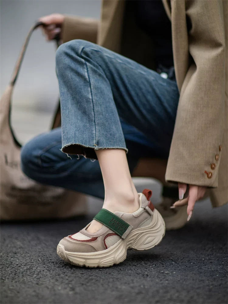 Retro Platform Mary Jane Sneakers