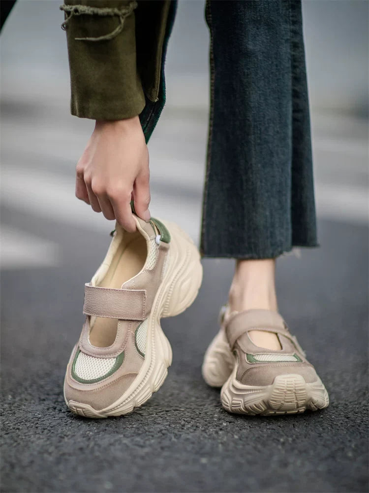 Retro Platform Mary Jane Sneakers