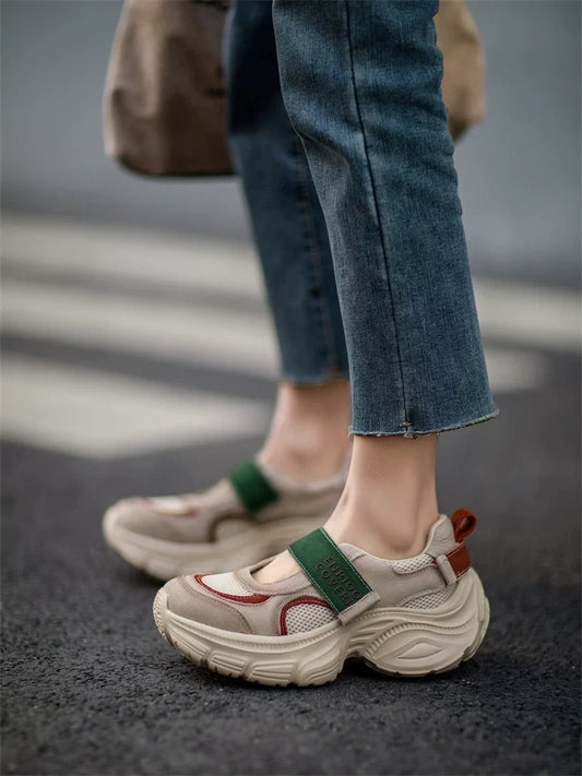 Retro Platform Mary Jane Sneakers