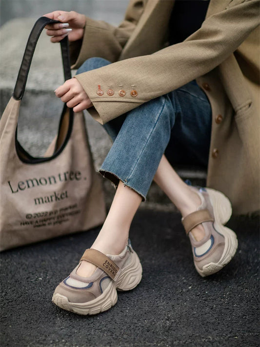 Retro Platform Mary Jane Sneakers