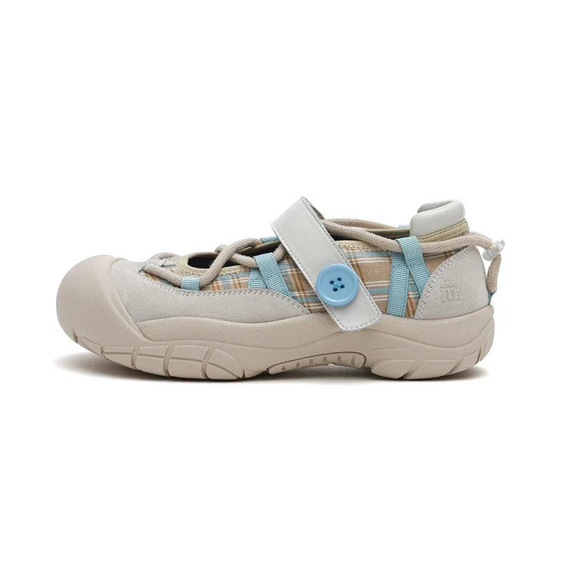 Contrast-Cord Sport Mary Jane Shoes