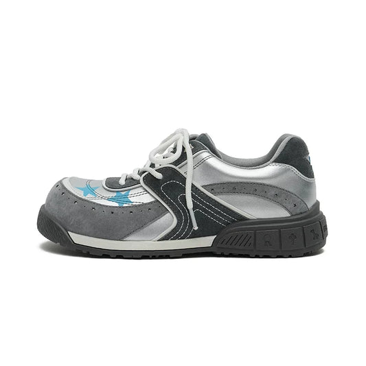 Star-Panel Platform Sneakers