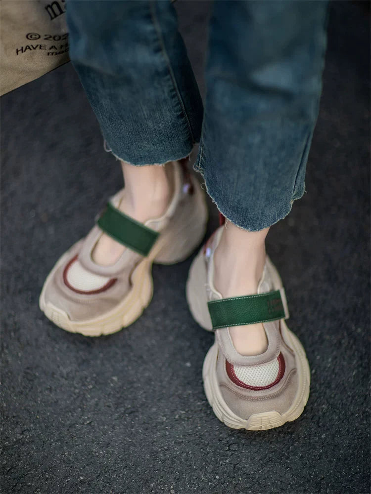 Retro Platform Mary Jane Sneakers