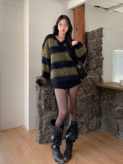 Wide-Calf Pointed-Toe Block-Heel Boots