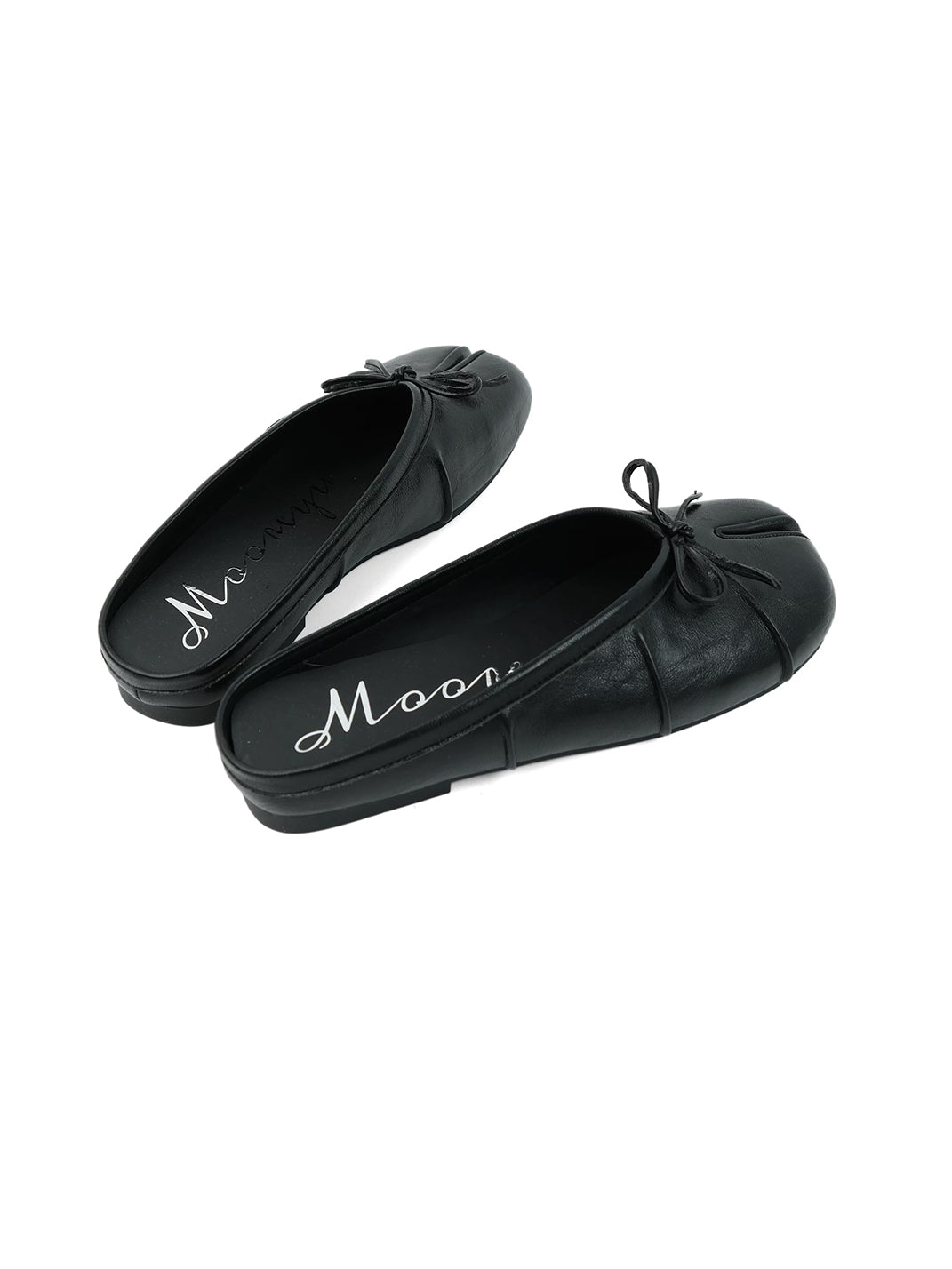 Bow-Strap Tabi-Toe Slip-On Mules