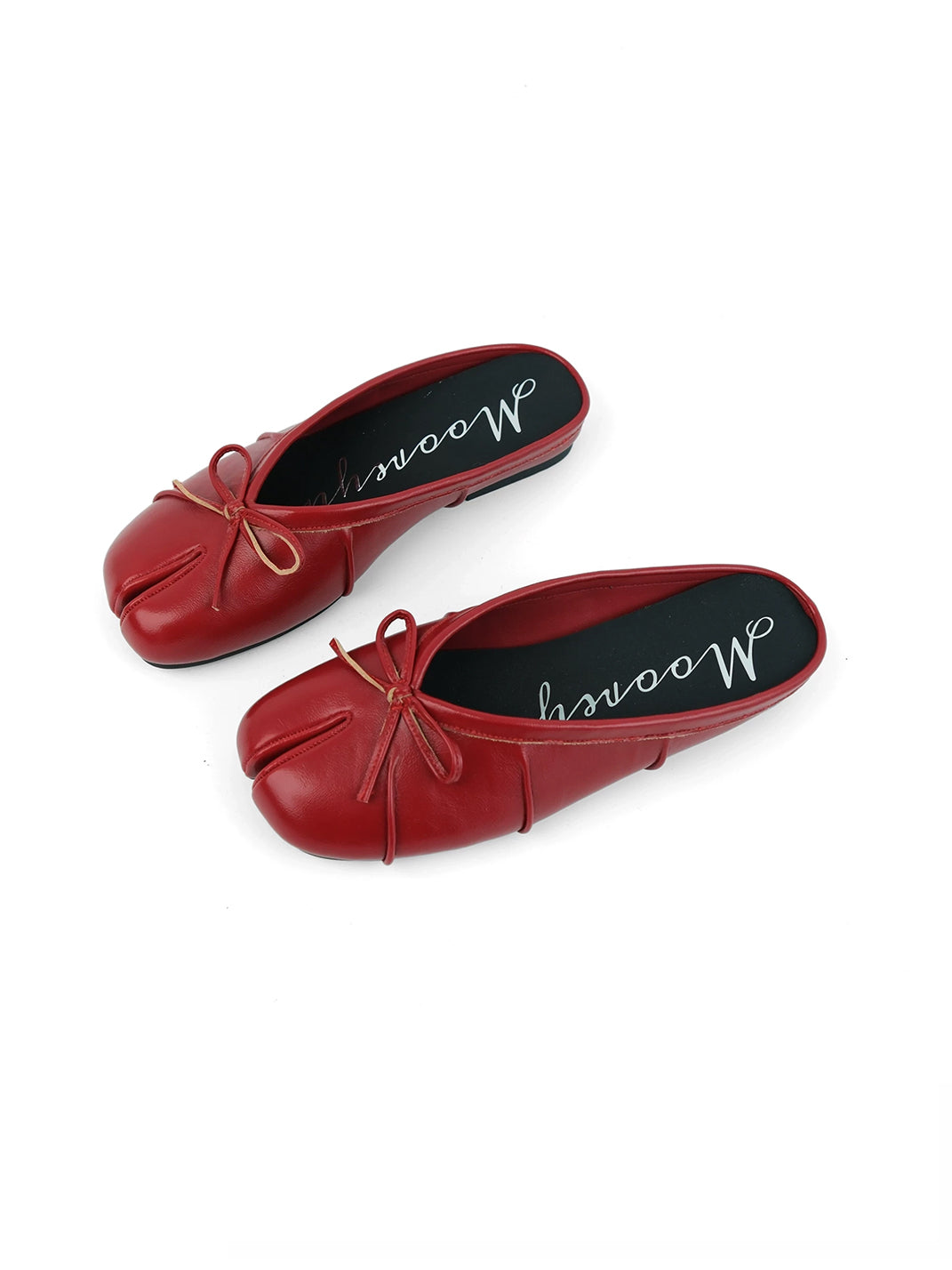 Bow-Strap Tabi-Toe Slip-On Mules