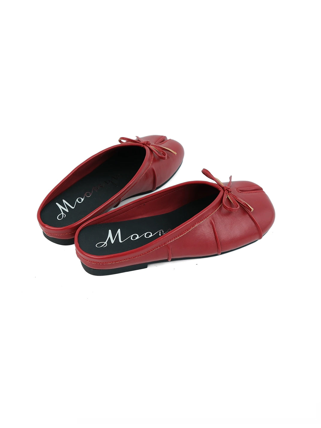 Bow-Strap Tabi-Toe Slip-On Mules