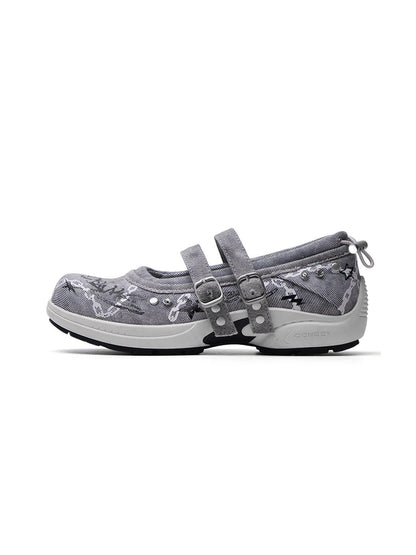 Punk-Ballet Strapped Mary Jane Sneakers