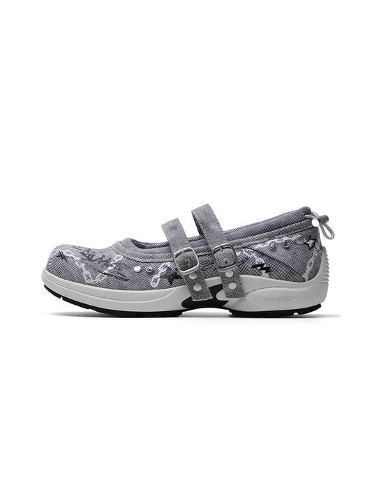 Punk-Ballet Strapped Mary Jane Sneakers