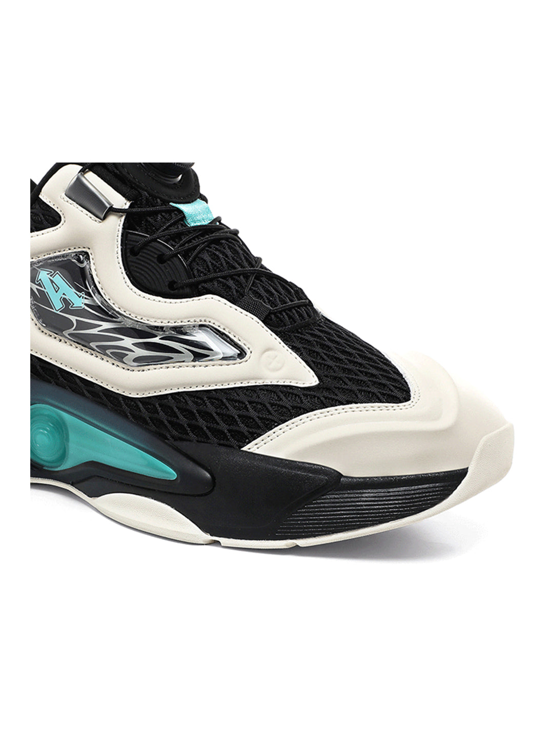 Black Air-Cushion Runner Sneakers