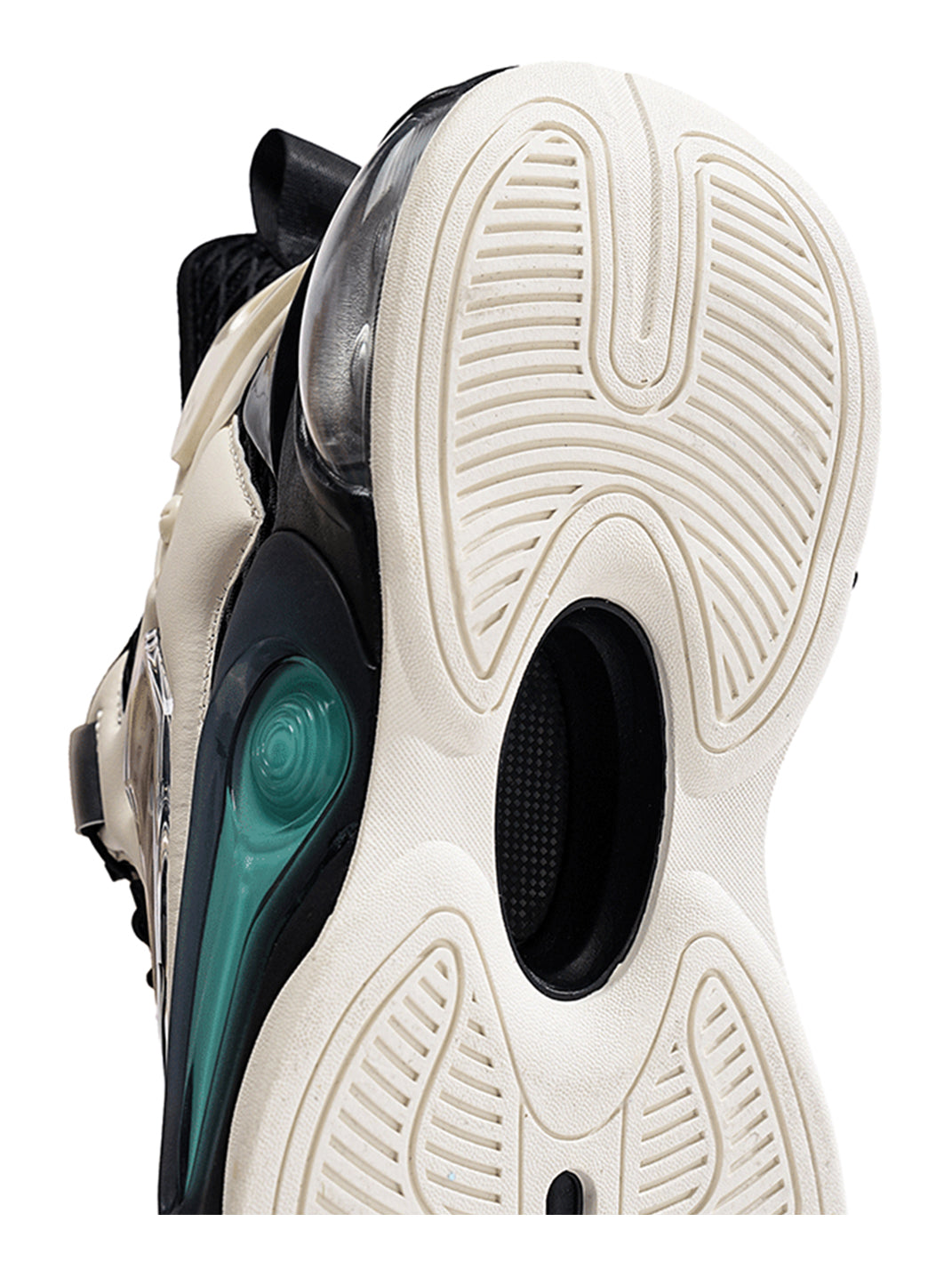 Black Air-Cushion Runner Sneakers