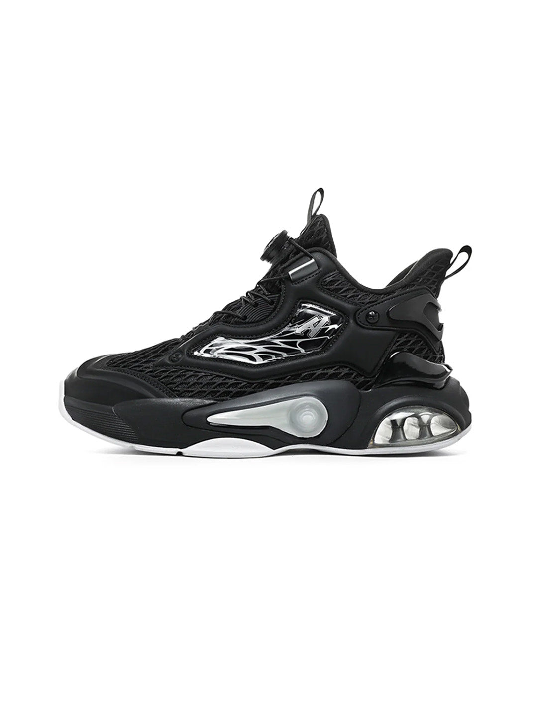 Black Air-Cushion Runner Sneakers