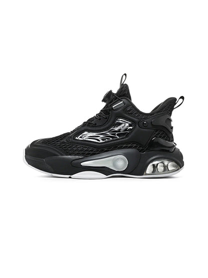 Black Air-Cushion Runner Sneakers