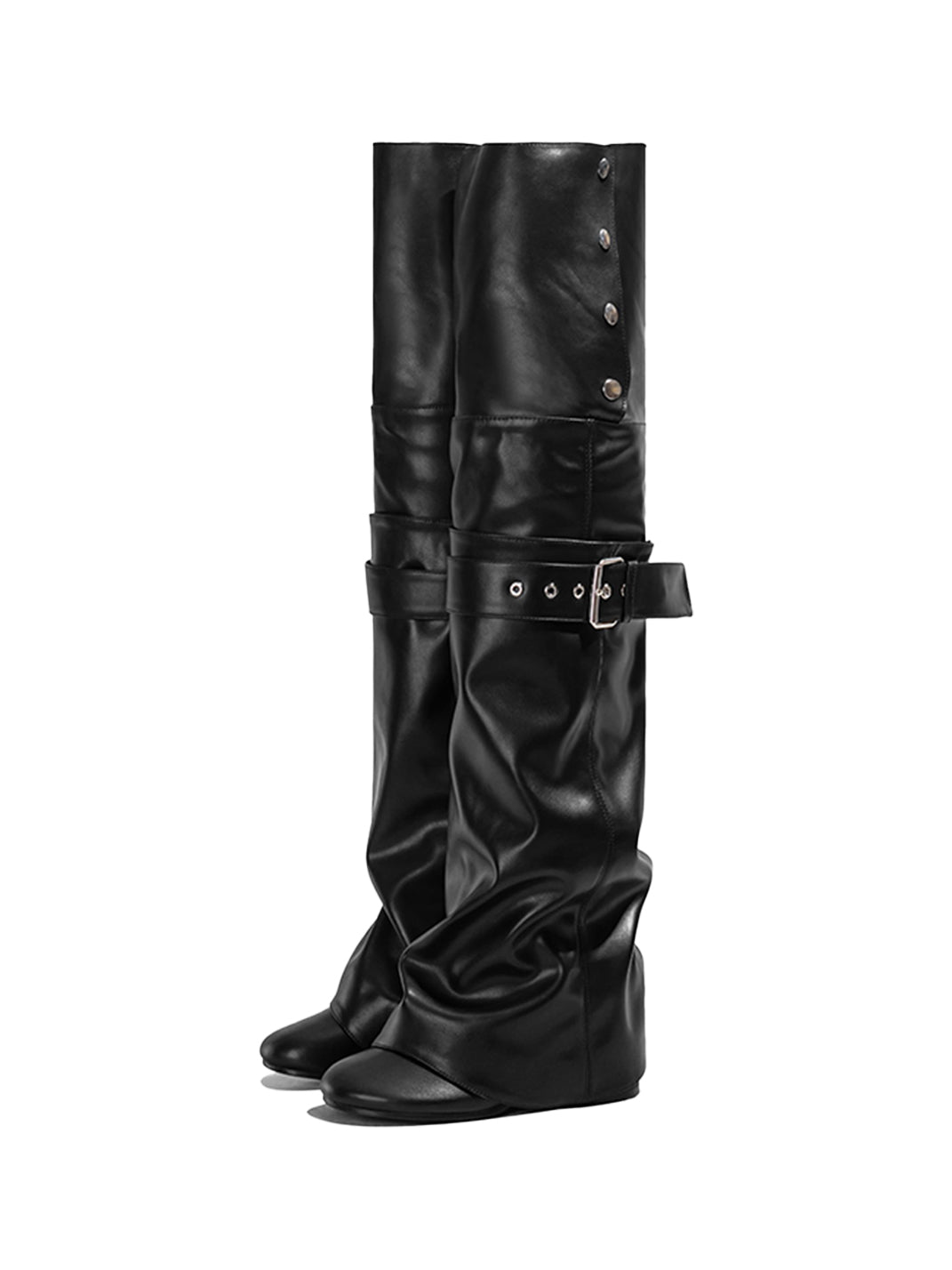 Convertible Foldover Over-the-Knee Boots