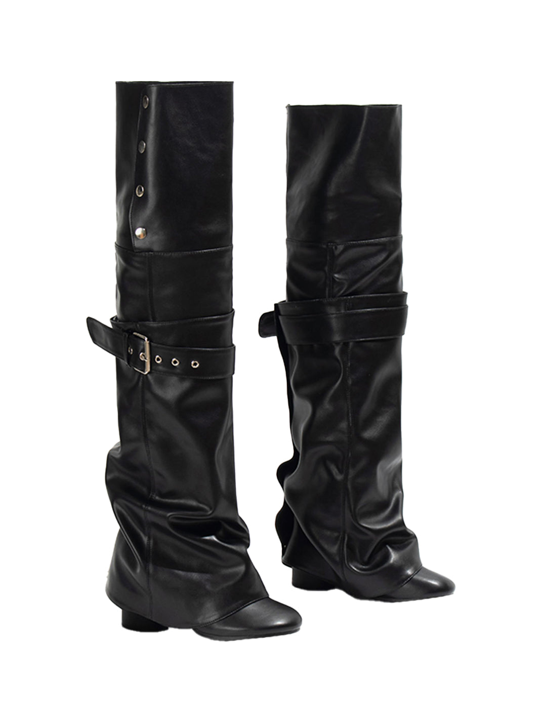 Convertible Foldover Over-the-Knee Boots