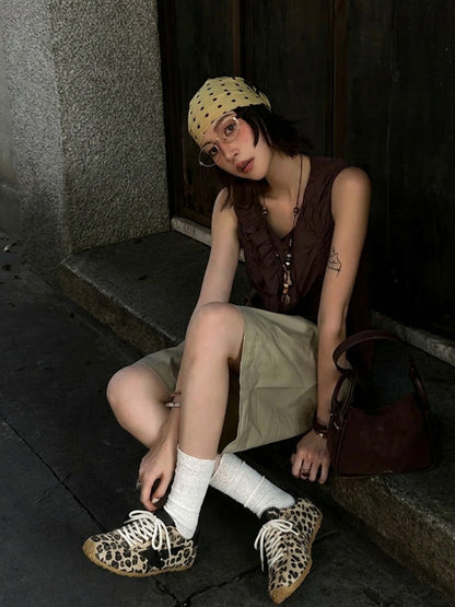 Leopard Suede Low-Profile Trainers