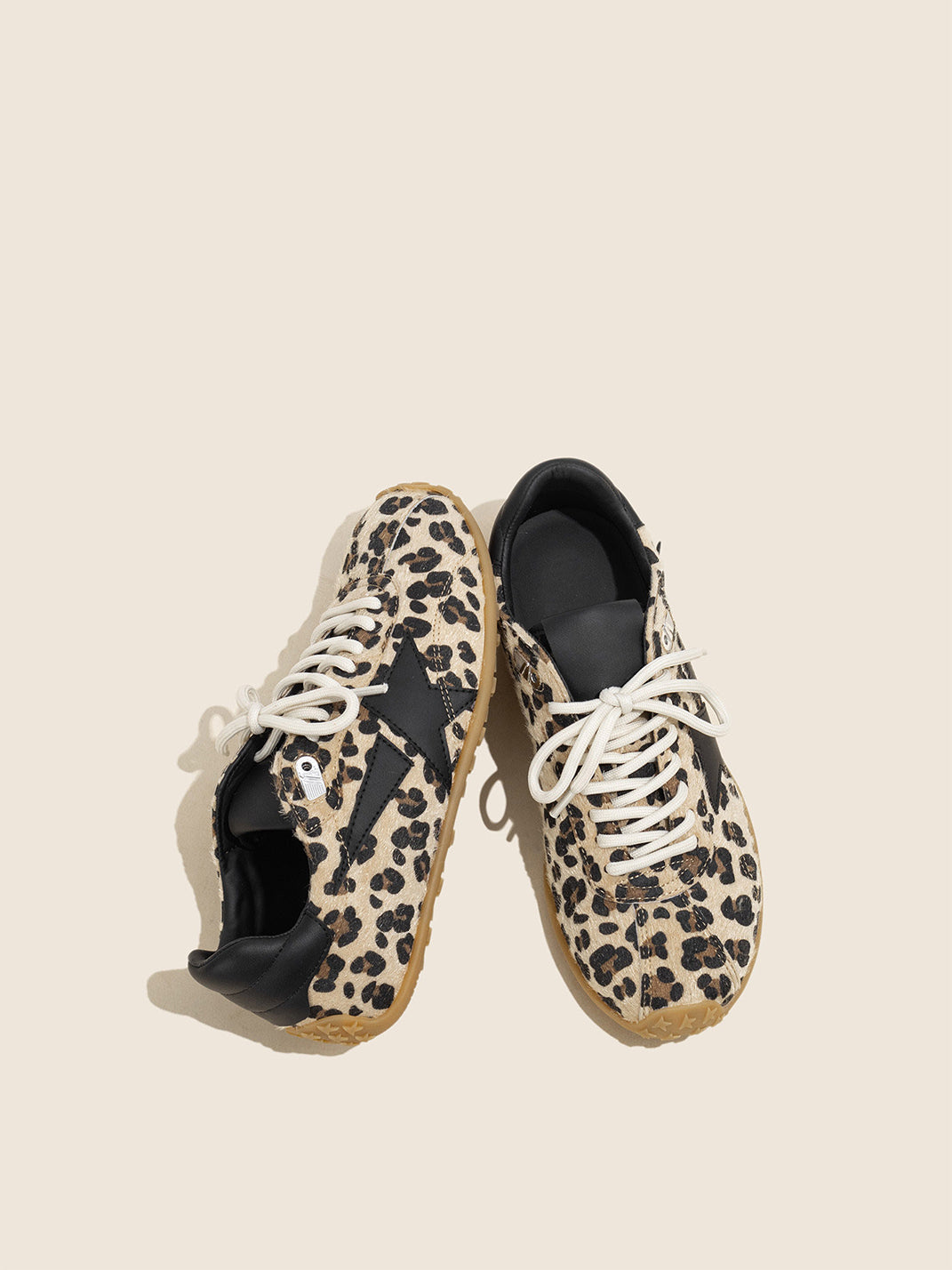 Leopard Suede Low-Profile Trainers